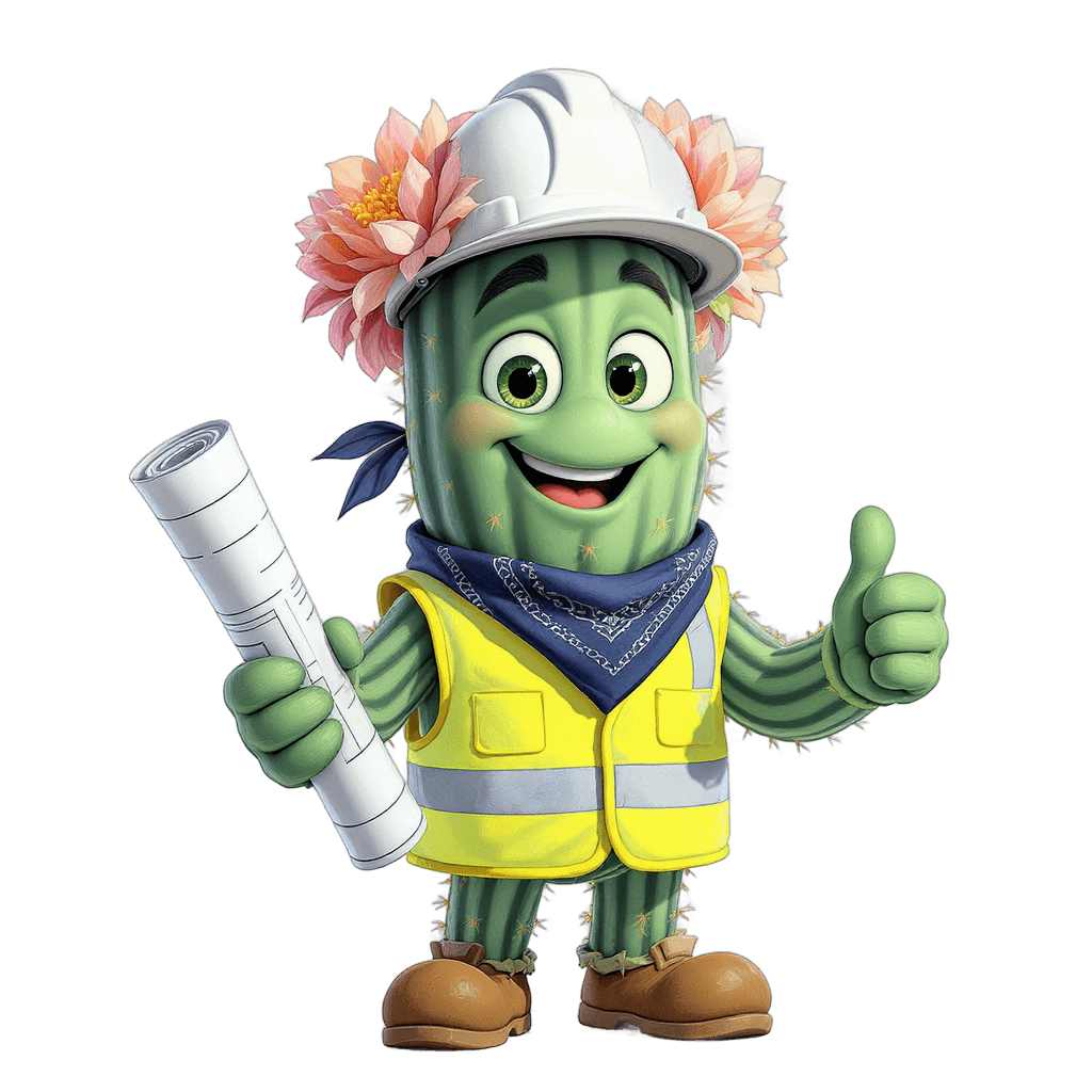 Bloom en gilet de chantier et casque, prêt pour vos projets pro